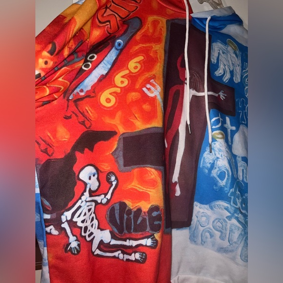 Heaven 😇or Hell👹 hoodie size M - Picture 4 of 13